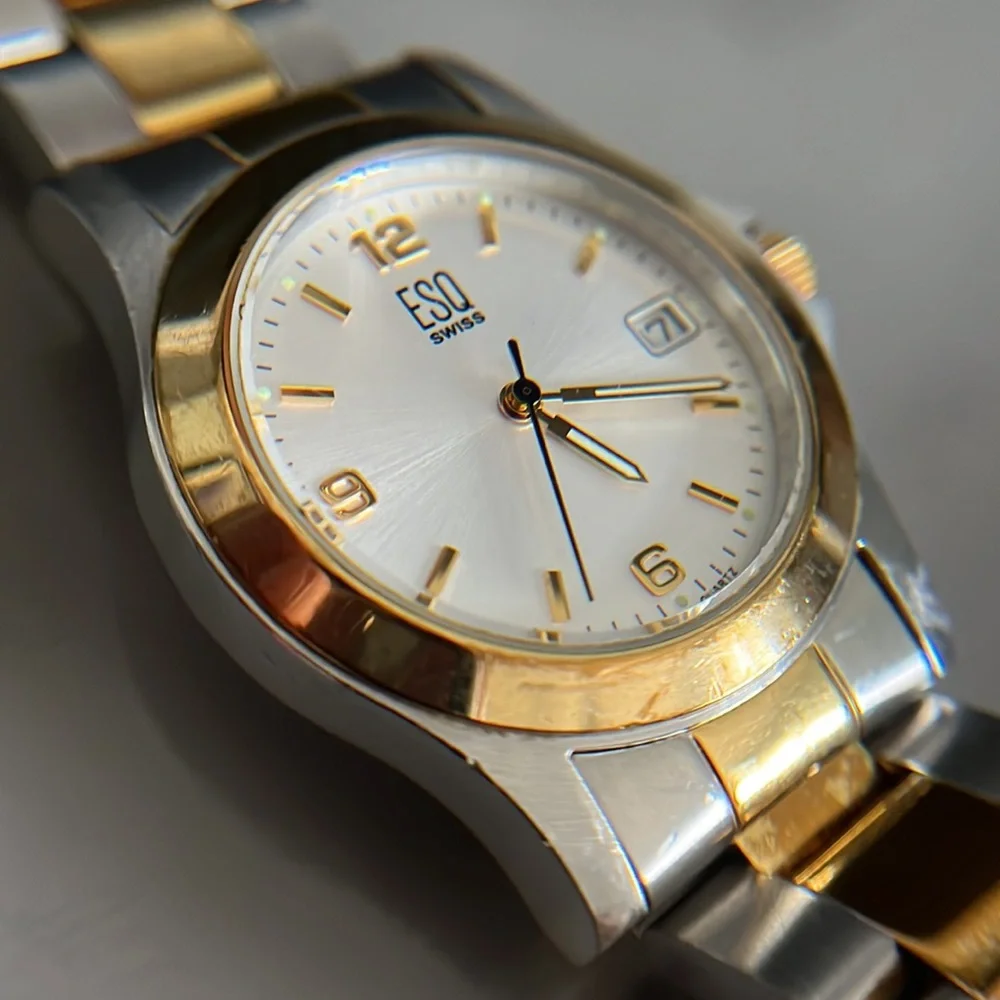 ESQ Swiss Vintage Men's Two Tone Stainless Steel Watch